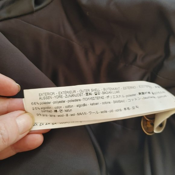 NWT Zara Trafaluc Military Style Embroidered Mandarin collar Blazer. M - Picture 10 of 14